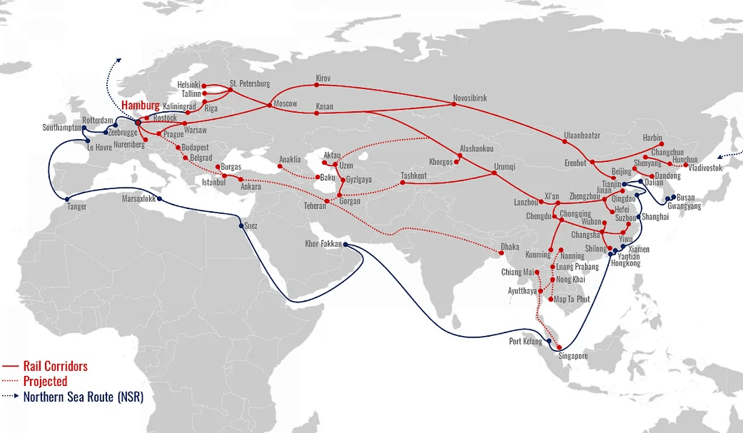 中海代理(lǐ)鐵路運輸到荷蘭鹿特丹